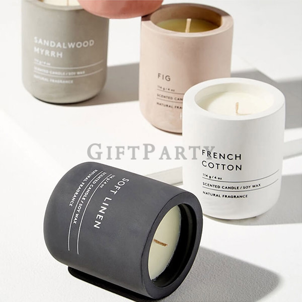 水泥蠟燭,Cement candle cup ceramic scented candle,工業風水泥杯,香氛蠟燭