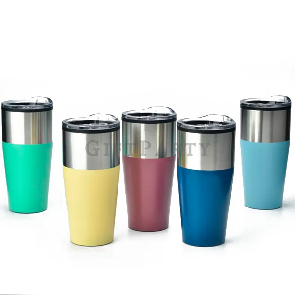 Vacuum double layer coffee cup 20oz,不鏽鋼保溫杯推蓋20oz