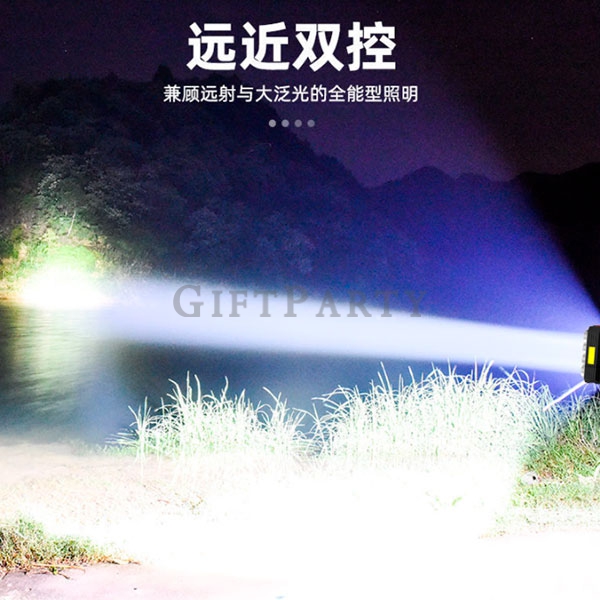 GP2340632Q3814-強光手電筒遠程探照燈USB+太陽能充電3