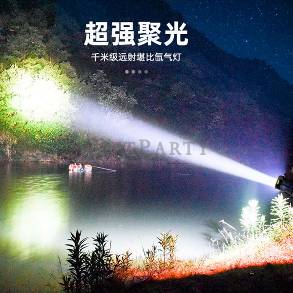 GP2340632Q3814-強光手電筒遠程探照燈USB+太陽能充電4