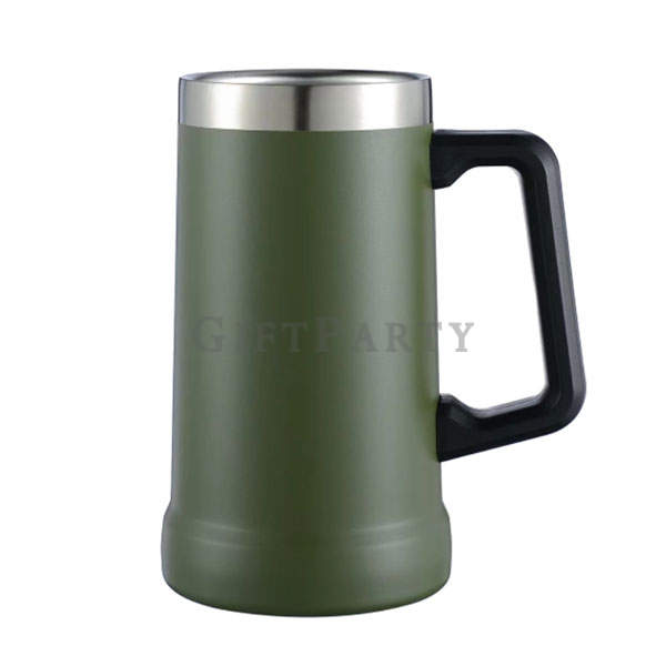 設計禮品,百貨公司贈品,史丹利杯,雙層304不鏽鋼巴西杯不鏽鋼杯把手24oz,