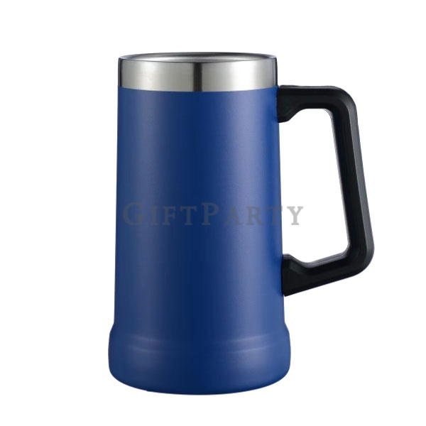 汽車杯,雙層304不鏽鋼巴西杯不鏽鋼杯把手24oz5