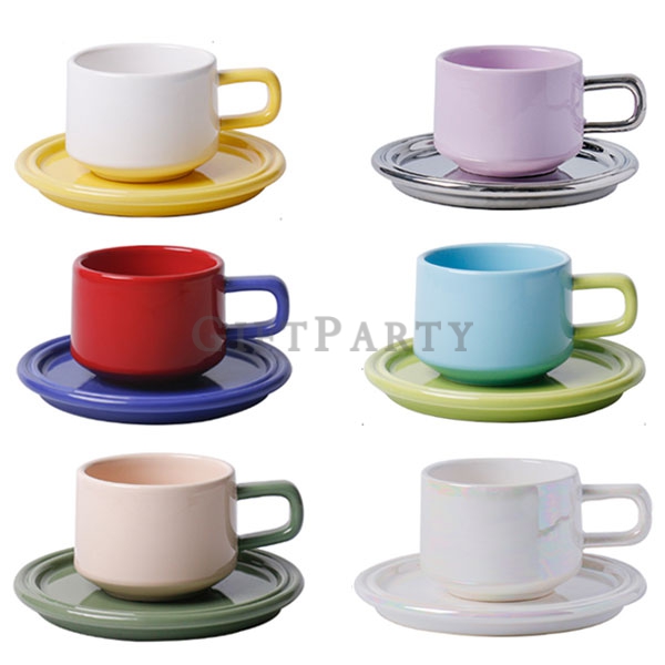 Ceramic Coffee Mug 250ml,陶瓷咖啡杯撞色250ml