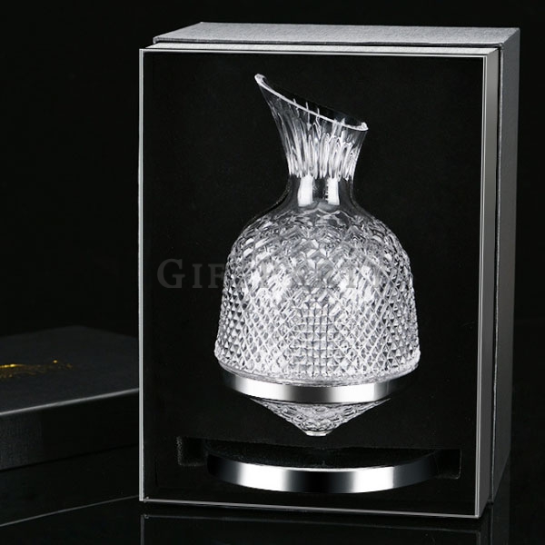 高端禮品,紅酒禮品,高級禮品,vip禮品,水晶玻璃旋轉蛇螺醒酒器禮盒