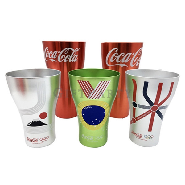 Aluminum beer mug,鋁制啤酒杯,鋁杯客製,LOGO啤酒杯,啤酒贈品,百貨冷飲贈禮,品牌聯名杯