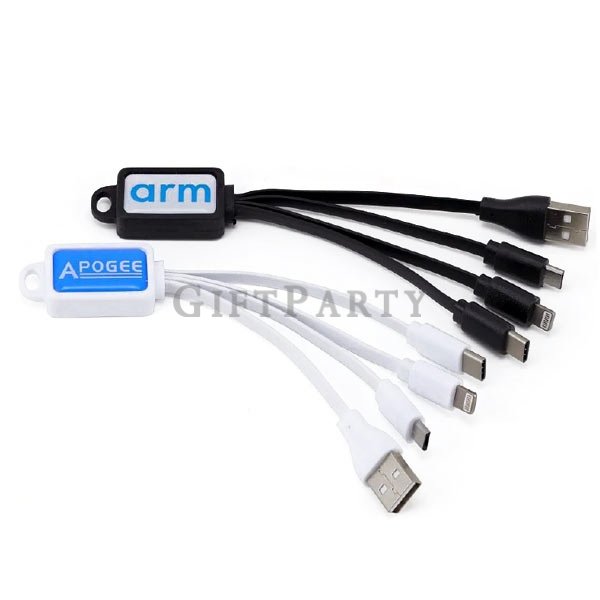 3 in 1 multi device charging buddy cable,3c贈品,禮品,4合一數據線充電線