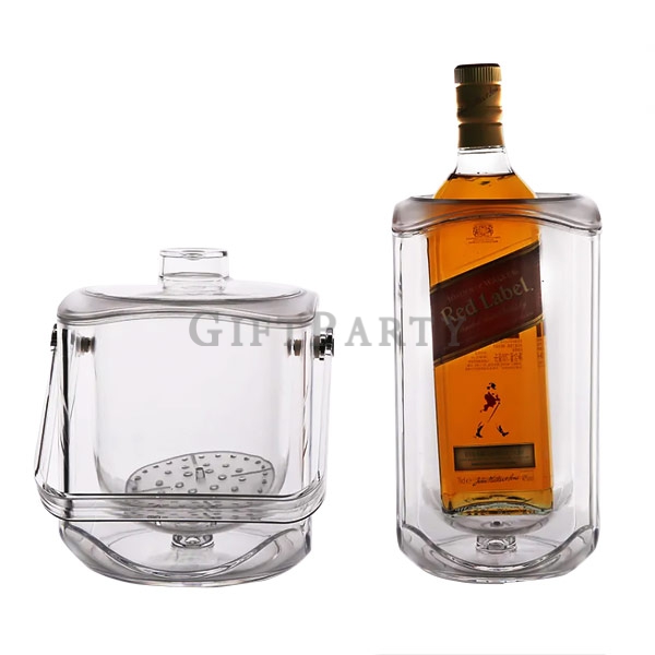 客製冰桶,紅酒冰桶贈品,威士忌贈品,塑料PC透明冰桶