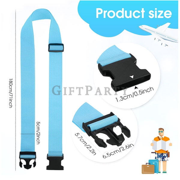 Luggage Buckle Straps for Suitcases Travel,行李束帶普通插扣,旅遊贈品,