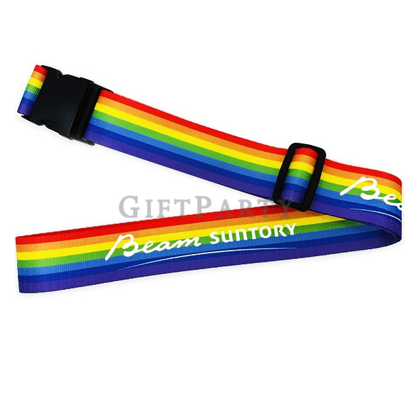 彩虹行李束帶,Rainbow Luggage Strap,彩虹大遊行,企業禮品,客製化贈品,禮品批發,行李帶訂製,旅遊贈品