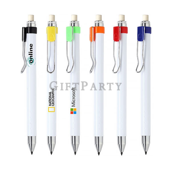 Advertising gifts, promotional gifts, custom LOGO gifts,按壓石墨可擦永久鉛筆