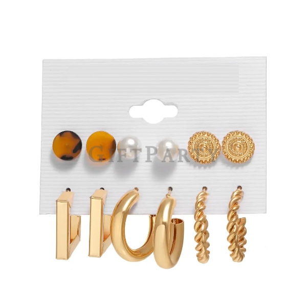 耳環oem,耳環定制,百貨公司贈品,時尚金屬耳環組合定制logo2