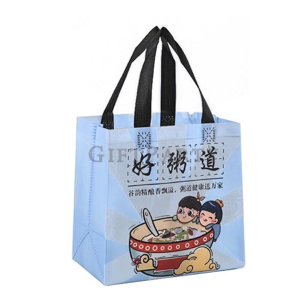 活動廣告贈品,宣傳贈品,展場贈品,不織布覆膜購物袋環保袋(全彩印刷)少量定制5