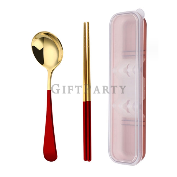 環保餐具,股東會贈品,禮品,贈品,輔銷品,不鏽鋼餐具二件組
