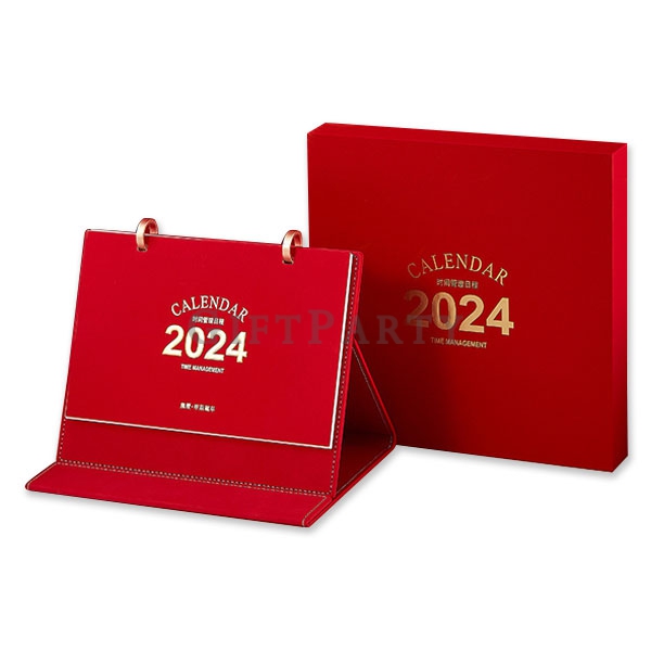 商務禮品,商務禮盒,客戶禮品,銀行禮品,麂皮絨時間管理三角桌曆禮盒2