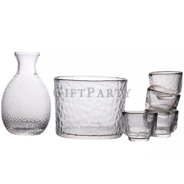 Japanese sake glass set , shot glass set,清酒壺杯套裝組溫酒壺