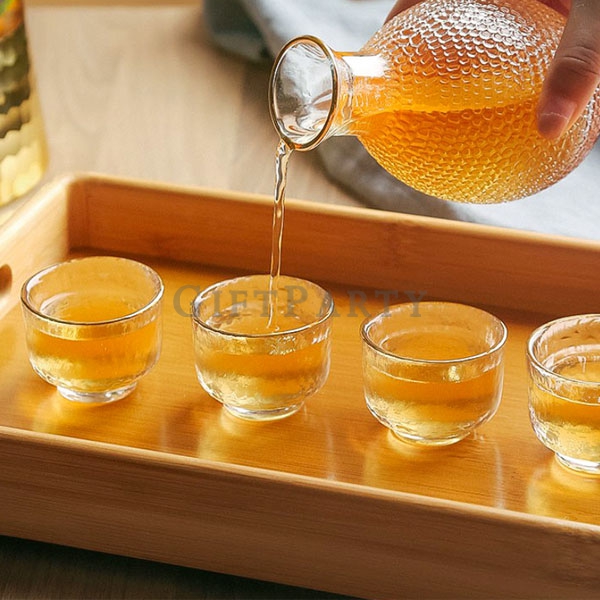 Japanese sake glass set , shot glass set,清酒壺杯套裝組溫酒壺