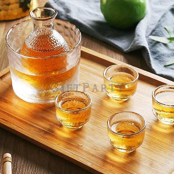Japanese sake glass set , shot glass set,清酒壺杯套裝組溫酒壺