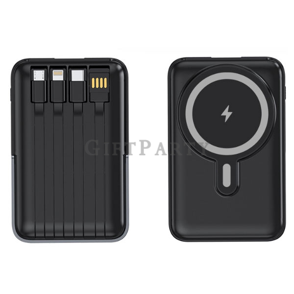 行動電源支架,磁吸Magsafe線行動電源自帶線支架10000mAh