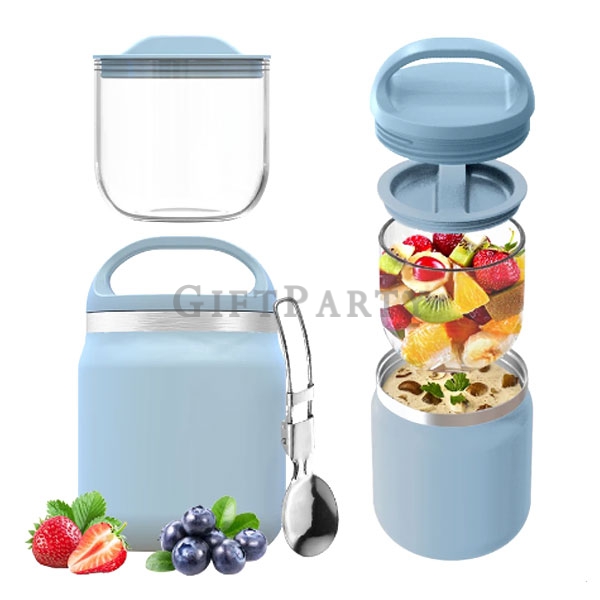 禮品,贈品,百貨公司贈品,不鏽鋼食物罐+玻璃密封碗5