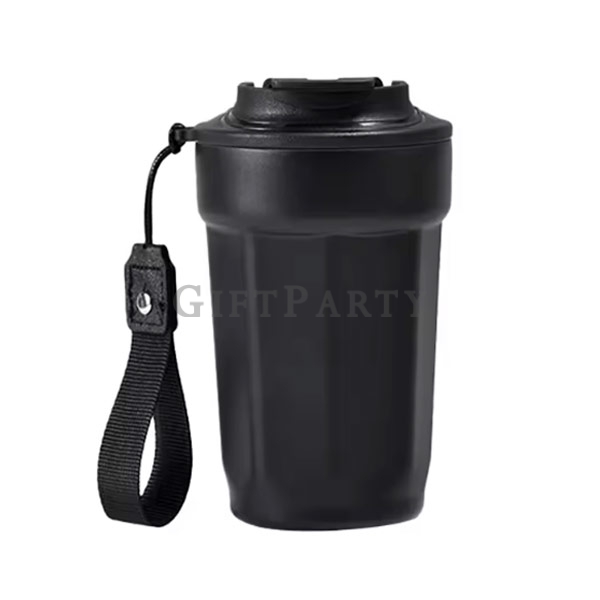 黑色不鏽鋼咖啡杯,禮品,潮牌贈品,八角不鏽鋼內膽咖啡杯450ml3