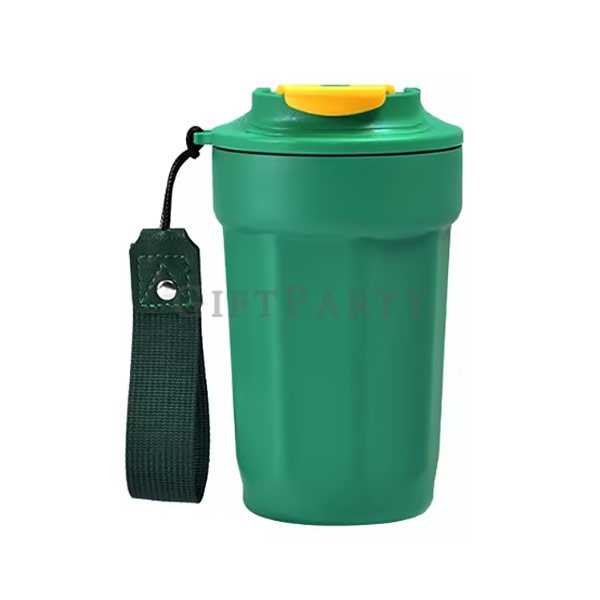 綠色不鏽鋼咖啡杯,禮品,企業贈品八八角不鏽鋼內膽咖啡杯450ml6