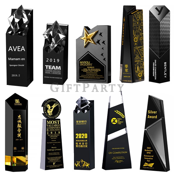 Advertising gifts, promotional gifts, brand gifts,黑色水晶獎盃獎座