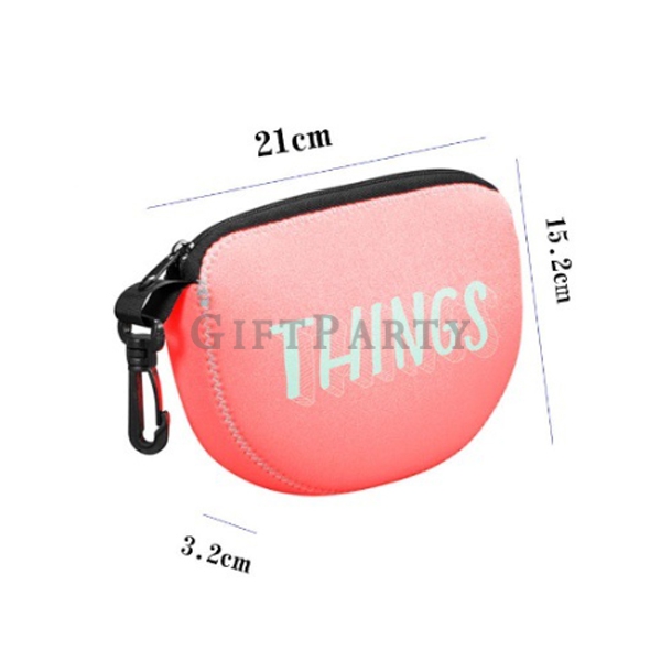 戶外贈品,廣告贈品,旅遊贈品,潛水布U型小包零錢包熱轉印logo