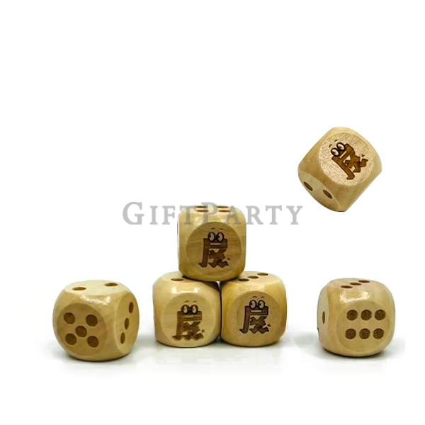 客製骰子,遊戲贈品,啤酒贈品,廣告贈品,荷木骰子20mm,Wooden dice