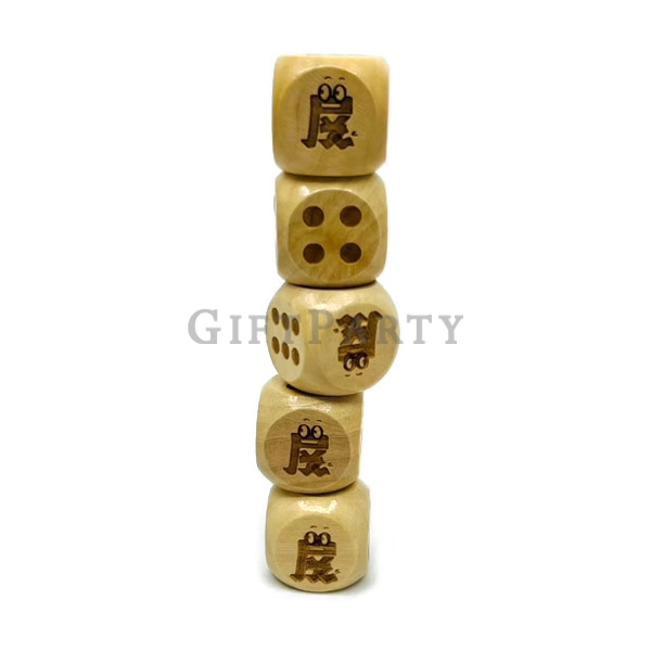 客製骰子,遊戲贈品,啤酒贈品,廣告贈品,荷木骰子20mm,Wooden dice