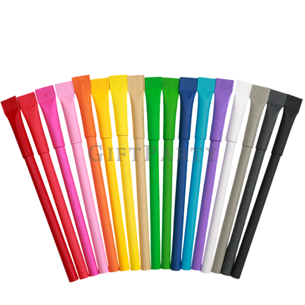 廣告輔銷品, 永續紀念品訂製, 飯店筆, 宣傳品Customized eco-friendly pens, kraft paper ballpoint pens, recycled paper rol