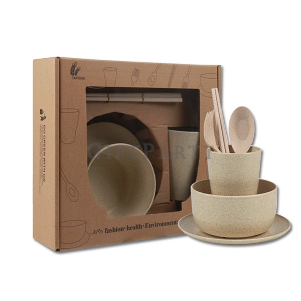 小麥秸桿餐具六件組,禮品 贈品 禮贈品 環保餐具,環保贈品,實用禮品,超cpi值禮品