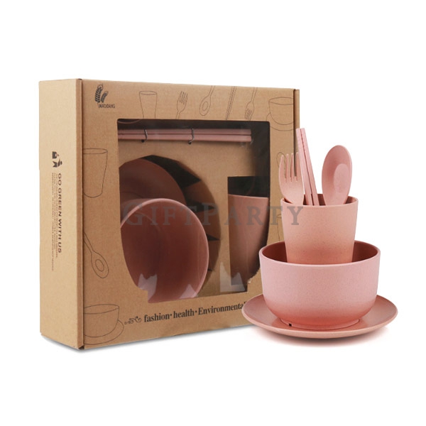 小麥秸桿餐具六件組,禮品 贈品 禮贈品 環保餐具,環保贈品,實用禮品,超cpi值禮品