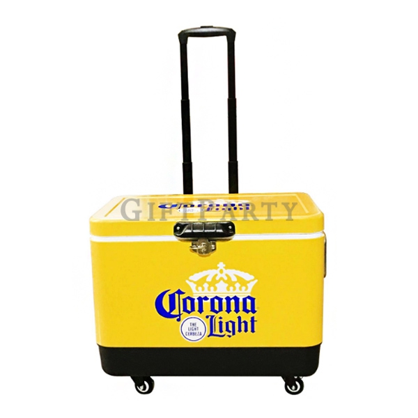 51L cooler box portable cooler box,客製化禮品,啤酒限量紀念品,51L拉桿推車式保冰箱
