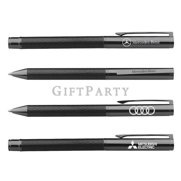 客製化禮品-金屬筆碳纖維筆,汽車廣告筆,金屬筆,Black Metal Ballpoint Pen Gift Carbon Fiber Pen for Business