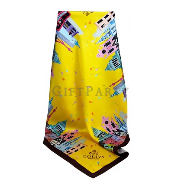 Custom silk scarf,絲巾定制,高端贈品,女性贈品,客製方形絲巾,廣告贈品,促銷禮品,客製logo贈品,贈品for企業,品牌贈品,Advertising gifts, promotion