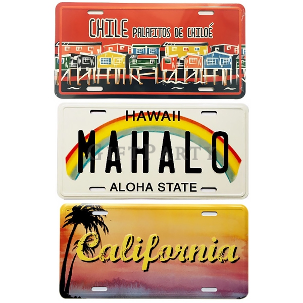Custom Embossed Car License Plate Aluminum Decorative Car Number Plate Souvenir,工業風贈品,客製車牌,定制車牌,汽車贈品