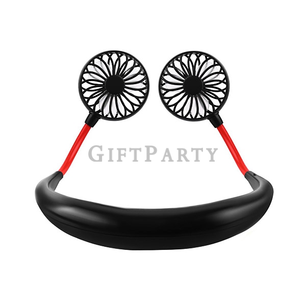 Mini USB Portable Cooling Neck Double Fans Rechargeable with Dual,運動頸掛風扇,Mini USB Neck Double Fans ,