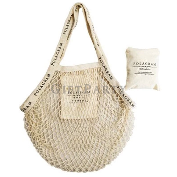Foldable cotton mesh shopping bag,環保袋,廣告贈品,禮品,時尚贈品,雜誌附錄,品牌贈品,潮牌贈品,日本贈品折疊綿網購物袋,Advertising gifts,