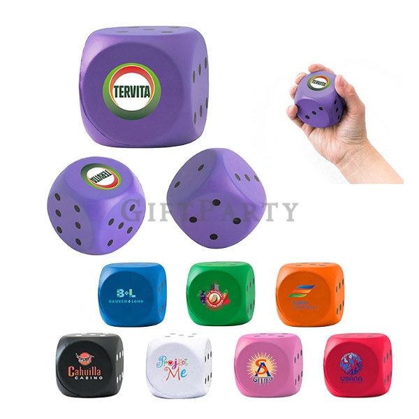 Dice design soft PU foam cube anti stress ball ,酒商贈品,啤酒贈品,展場贈品,禮品,廣告贈品,選舉贈品,PU骰子壓力球,壓力球,骰子造型,PU發泡,療癒