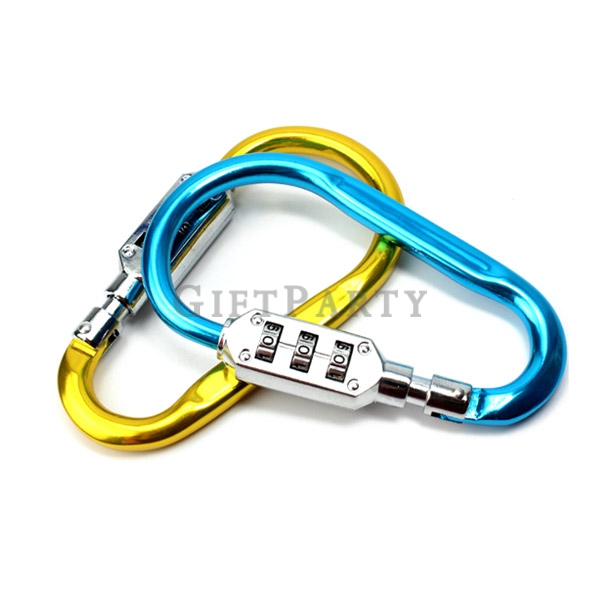 Password Carabiner Locks,登山扣密碼鎖,3 登山扣密碼鎖,戶外禮品,客製化贈品,廣告贈品,企業紀念品