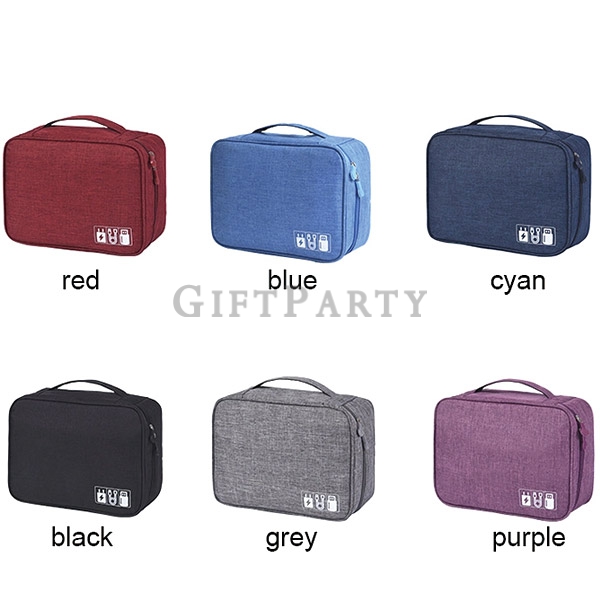 Polyester electronic accessories organizer USB charging cable storage bag,3c數位包,公司贈品,企業贈品,3C數碼收納包