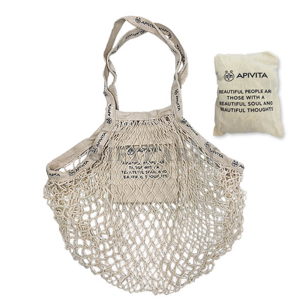 Cotton net Bag for shopping,水果網袋折疊購物袋3