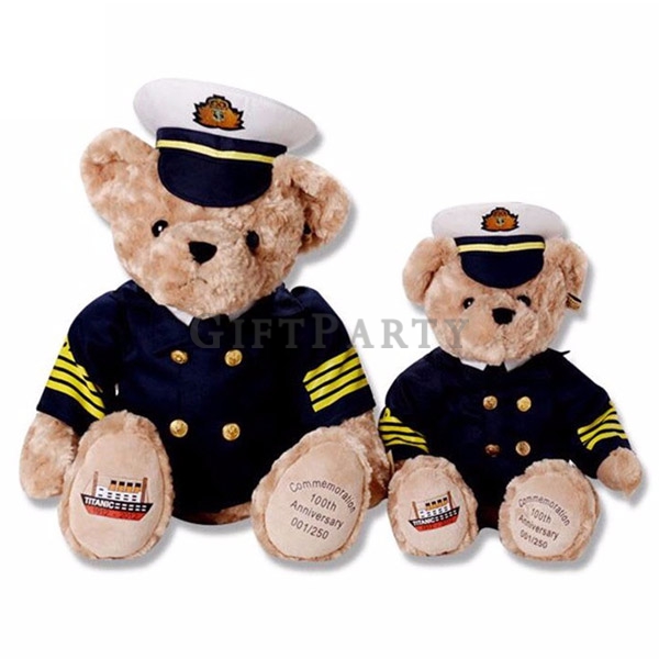 Plush Teddy Bear Custom Pilot plush stuffed Teddy Bear with career clothes 機長泰迪熊飛行員,客製泰迪熊,禮品,絨毛公仔,