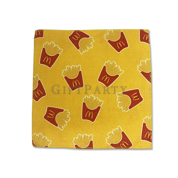 Custom Smail square towel 客製化小方巾,雙面熱昇華,超細纖維贈品