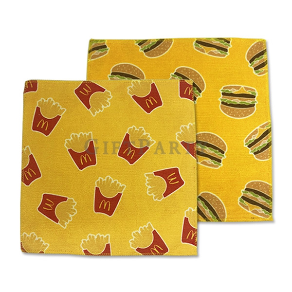 Custom Smail square towel double-sided color printing 23cm,小方巾雙面彩印23cm,小方巾,小毛巾,