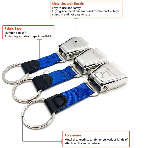 Aircraft Seat Belt KeyRing,客製贈品,飛機安全扣,安全帶鑰匙圈,品牌鑰匙圈,航空主題贈品