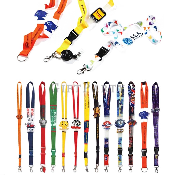 Polyester lanyards with 3D Silicon logo,展場贈品,企業贈品,品牌贈品,廣告贈品,矽膠LOGO標頸繩織帶證件帶