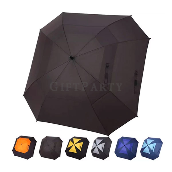 ,Square Umbrella Double Canopy Golf Umbrella racing umbrella方型雙層防風高球傘,賽車傘,方型傘,高爾夫球傘客製 高爾夫球傘客製 防風大傘