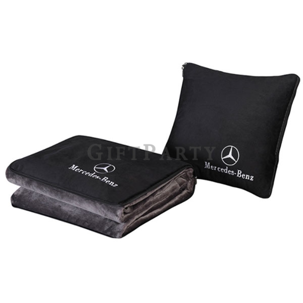flannel pillow blanket,法蘭絨二用毯靠枕毯,汽車禮品,