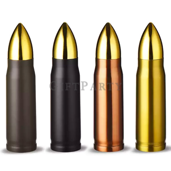 Bullet Cannonball Shape Stainless Steel Vacuum子彈炮彈造型不鏽鋼保溫瓶